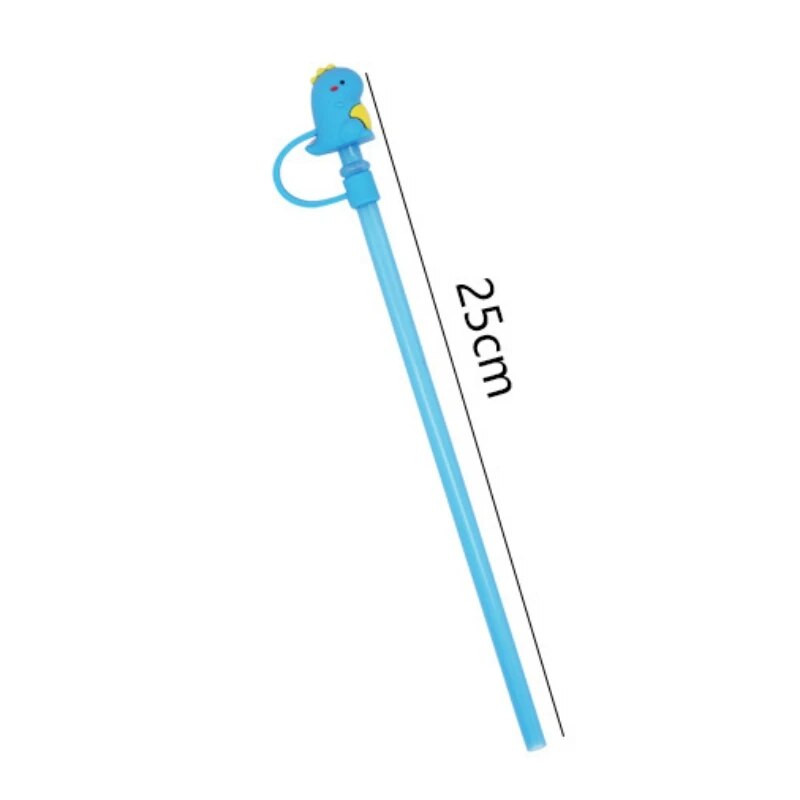 1 τεμ. Cartoon σιλικόνης συμβουλές από άχυρο Καπάκι σκόνης κατανάλωσης Πιτσιλίσματα Κάλυμμα Creative Cup Αξεσουάρ Εργαλεία σφράγισης με άχυρο 6-8 mm