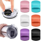 Magnetinio slankiklio pakaitinis purslų nepraleidžiantis magnetinis dangtelis, pakaitinis dangtelis, skaidrus krištolinis puodelis Magnetinis slankiklis YETI stiklinei