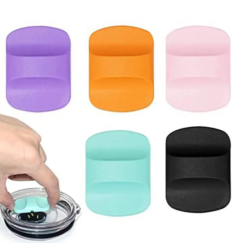 Magnetinio slankiklio pakaitinis purslų nepraleidžiantis magnetinis dangtelis, pakaitinis dangtelis, skaidrus krištolinis puodelis Magnetinis slankiklis YETI stiklinei