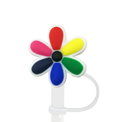 Mieli vaisiniai silikoniniai šiaudelių antgaliai Geriamasis dulkių dangtelis Daugkartinio naudojimo taškams atsparūs kamščiai Creative puodelio dangtelis Priedai šiaudelių sandarinimo įrankiai