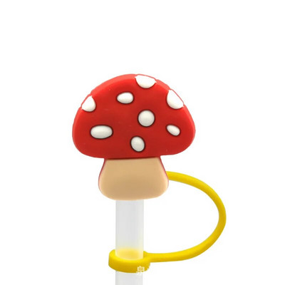 Mieli vaisiniai silikoniniai šiaudelių antgaliai Geriamasis dulkių dangtelis Daugkartinio naudojimo taškams atsparūs kamščiai Creative puodelio dangtelis Priedai šiaudelių sandarinimo įrankiai