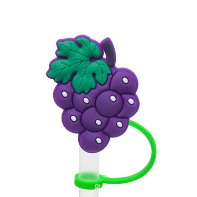 Mieli vaisiniai silikoniniai šiaudelių antgaliai Geriamasis dulkių dangtelis Daugkartinio naudojimo taškams atsparūs kamščiai Creative puodelio dangtelis Priedai šiaudelių sandarinimo įrankiai