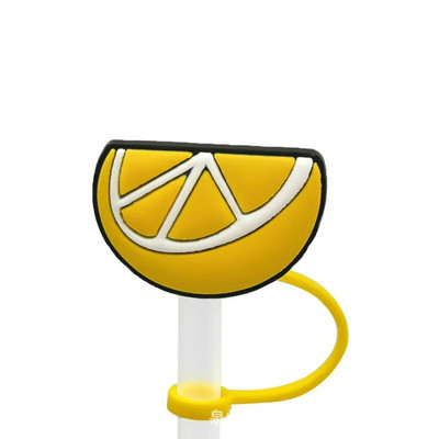 Mieli vaisiniai silikoniniai šiaudelių antgaliai Geriamasis dulkių dangtelis Daugkartinio naudojimo taškams atsparūs kamščiai Creative puodelio dangtelis Priedai šiaudelių sandarinimo įrankiai