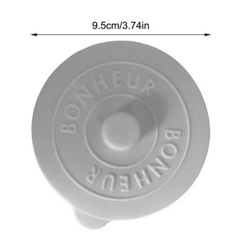 Силиконови прахоустойчиви капаци Капак за чаша за многократна употреба Сладък уплътняващ вендуза Чаши Капак Прахоустойчив Непропусклив Капак за чай Кафе Аксесоари за чаша