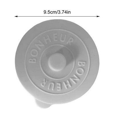 Silikoniniai dulkėms atsparūs dangteliai puodelio dangtelis Daugkartinio naudojimo mielas sandarus siurbimo puodelio puodelių dangtelis, nepralaidus dulkėms, nepralaidus arbatos kavos dangtelis puodelio priedai