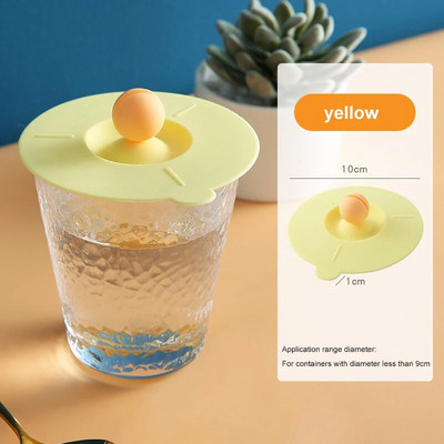 Χαριτωμένο καπάκι για αυτί γάτας Επαναχρησιμοποιούμενο καπάκι φλιτζανιού σιλικόνης Σφραγιστικό καπάκι κούπας Σφραγίδα κούπας Ανταλλακτικά κινούμενων σχεδίων Στρογγυλό καπάκι