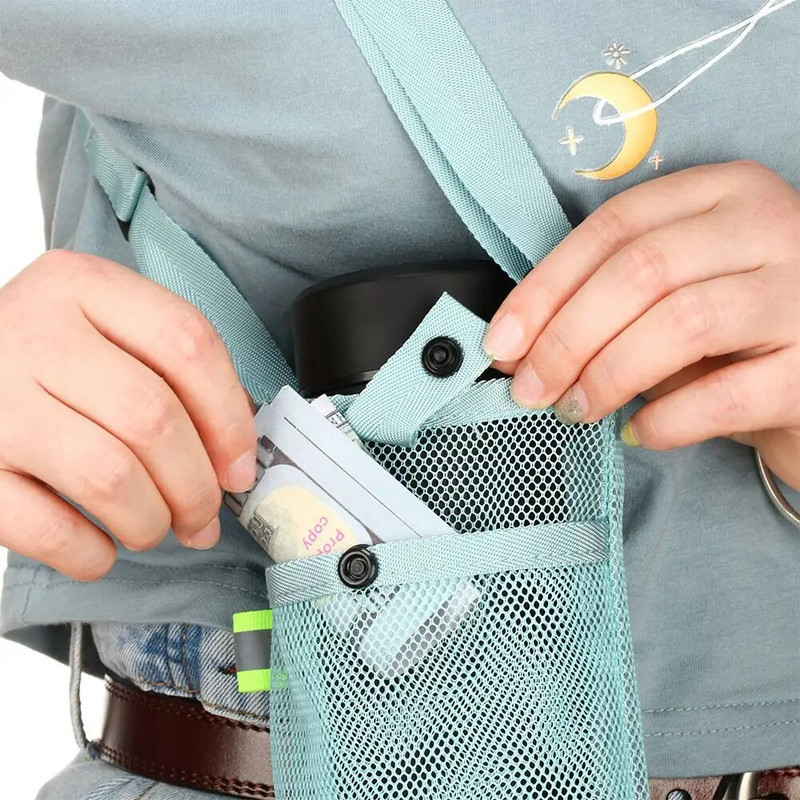 Navlaka za bocu s vodom Torba za mobilni telefon Pribor za kampiranje Mrežasta torbica za čašu s rukavima Prijenosna vidljiva torba Korisna s remenom