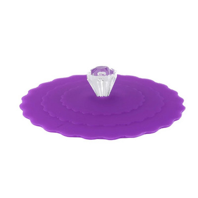 Mieli vaisiai puošia vandens geriamojo puodelio dangtelį silikoninis dubenėlio dangtelis puodelio sandarikliai stiklo skersmuo 10 cm