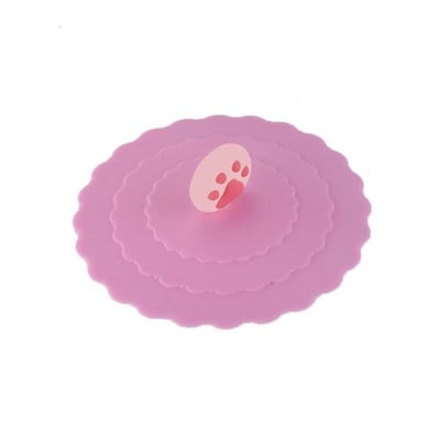 Mieli vaisiai puošia vandens geriamojo puodelio dangtelį silikoninis dubenėlio dangtelis puodelio sandarikliai stiklo skersmuo 10 cm