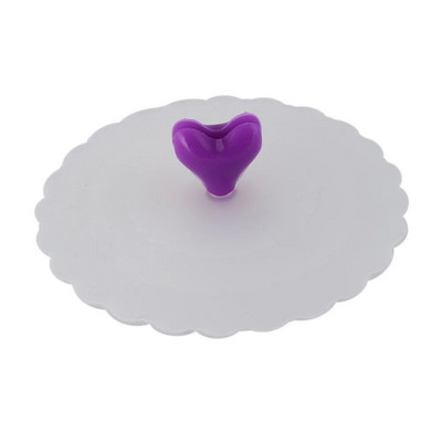 Mieli vaisiai puošia vandens geriamojo puodelio dangtelį silikoninis dubenėlio dangtelis puodelio sandarikliai stiklo skersmuo 10 cm