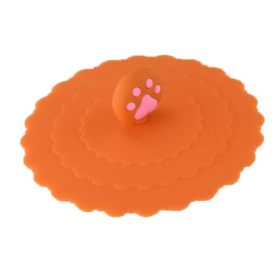 Mieli vaisiai puošia vandens geriamojo puodelio dangtelį silikoninis dubenėlio dangtelis puodelio sandarikliai stiklo skersmuo 10 cm