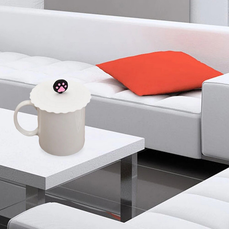 Mieli vaisiai puošia vandens geriamojo puodelio dangtelį silikoninis dubenėlio dangtelis puodelio sandarikliai stiklo skersmuo 10 cm