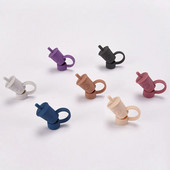 Καλύμματα με άχυρα σιλικόνης Καλύμματα χαριτωμένα επαναχρησιμοποιήσιμα άκρα από άχυρο για κατανάλωση Καπάκια άχυρο βύσματα ανθεκτικά στη σκόνη για 12 χιλιοστά ψάθινα άκρα για διακόσμηση εξωτερικού χώρου