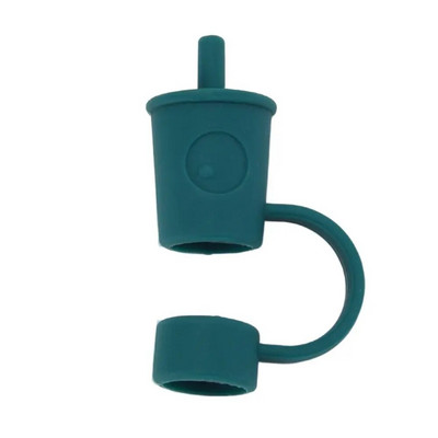 Καλύμματα με άχυρα σιλικόνης Καλύμματα χαριτωμένα επαναχρησιμοποιήσιμα άκρα από άχυρο για κατανάλωση Καπάκια άχυρο βύσματα ανθεκτικά στη σκόνη για 12 χιλιοστά ψάθινα άκρα για διακόσμηση εξωτερικού χώρου