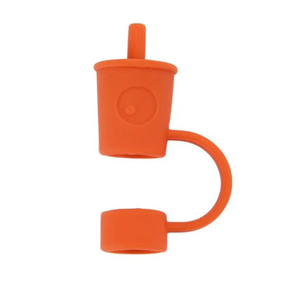 Καλύμματα με άχυρα σιλικόνης Καλύμματα χαριτωμένα επαναχρησιμοποιήσιμα άκρα από άχυρο για κατανάλωση Καπάκια άχυρο βύσματα ανθεκτικά στη σκόνη για 12 χιλιοστά ψάθινα άκρα για διακόσμηση εξωτερικού χώρου