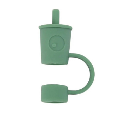 Καλύμματα με άχυρα σιλικόνης Καλύμματα χαριτωμένα επαναχρησιμοποιήσιμα άκρα από άχυρο για κατανάλωση Καπάκια άχυρο βύσματα ανθεκτικά στη σκόνη για 12 χιλιοστά ψάθινα άκρα για διακόσμηση εξωτερικού χώρου