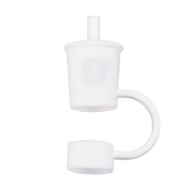 Καλύμματα με άχυρα σιλικόνης Καλύμματα χαριτωμένα επαναχρησιμοποιήσιμα άκρα από άχυρο για κατανάλωση Καπάκια άχυρο βύσματα ανθεκτικά στη σκόνη για 12 χιλιοστά ψάθινα άκρα για διακόσμηση εξωτερικού χώρου