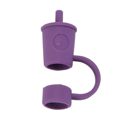 Καλύμματα με άχυρα σιλικόνης Καλύμματα χαριτωμένα επαναχρησιμοποιήσιμα άκρα από άχυρο για κατανάλωση Καπάκια άχυρο βύσματα ανθεκτικά στη σκόνη για 12 χιλιοστά ψάθινα άκρα για διακόσμηση εξωτερικού χώρου