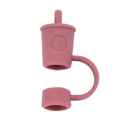 Καλύμματα με άχυρα σιλικόνης Καλύμματα χαριτωμένα επαναχρησιμοποιήσιμα άκρα από άχυρο για κατανάλωση Καπάκια άχυρο βύσματα ανθεκτικά στη σκόνη για 12 χιλιοστά ψάθινα άκρα για διακόσμηση εξωτερικού χώρου