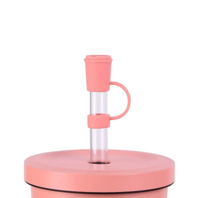 Silikoninis šiaudinis kištukas Mieli animacinių filmų kamšteliai dangtelis Daugkartinio naudojimo geriamųjų šiaudelių antgaliai dangteliai dulkėms atsparūs šiaudiniai kamščiai Creative puodelio priedai