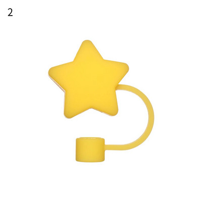 1vnt Creative silikoninis šiaudinis dangtelis nuo dulkių Daugkartinio naudojimo animacinių filmų nuo dulkių sandarus sandariklis, atsparus purslams šiaudeliais.