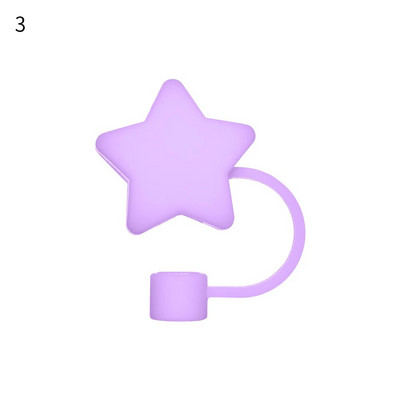 1vnt Creative silikoninis šiaudinis dangtelis nuo dulkių Daugkartinio naudojimo animacinių filmų nuo dulkių sandarus sandariklis, atsparus purslams šiaudeliais.