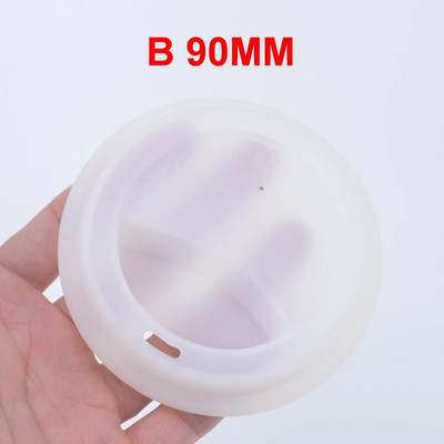 „Eco-Friend“ skirtingo skersmens silikoniniai puodelių dangteliai (be puodelių) „Insulati“ dulkėms atsparus dangtelis keramikiniam kavos arbatos gėrimo puodeliui