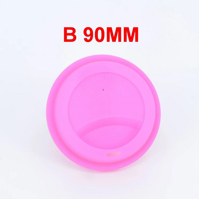 „Eco-Friend“ skirtingo skersmens silikoniniai puodelių dangteliai (be puodelių) „Insulati“ dulkėms atsparus dangtelis keramikiniam kavos arbatos gėrimo puodeliui