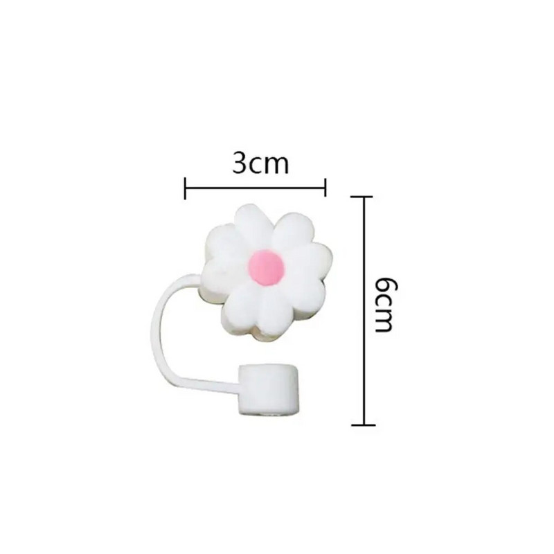 Creative õlgedest katete kork Stanley tassi jaoks ühilduvate silikoonist korduvkasutatavate kõrreotstega 8–10 mm joogikõrrekatte kaunistamiseks