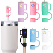 1kom silikonske navlake za slamke kompatibilne za Stanley Cup Poklopci za slamke za višekratnu upotrebu Utikač za slamke Kućna kuhinja Party