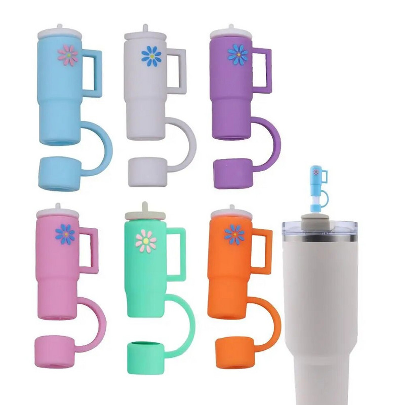 1kom silikonske navlake za slamke kompatibilne za Stanley Cup Poklopci za slamke za višekratnu upotrebu Utikač za slamke Kućna kuhinja Party