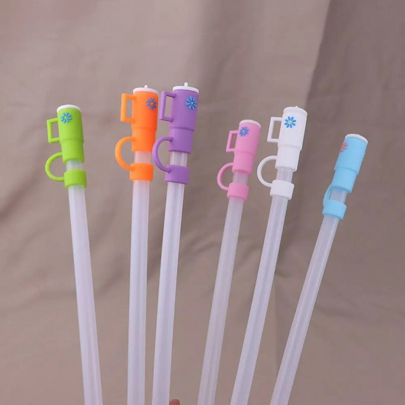 1kom silikonske navlake za slamke kompatibilne za Stanley Cup Poklopci za slamke za višekratnu upotrebu Utikač za slamke Kućna kuhinja Party