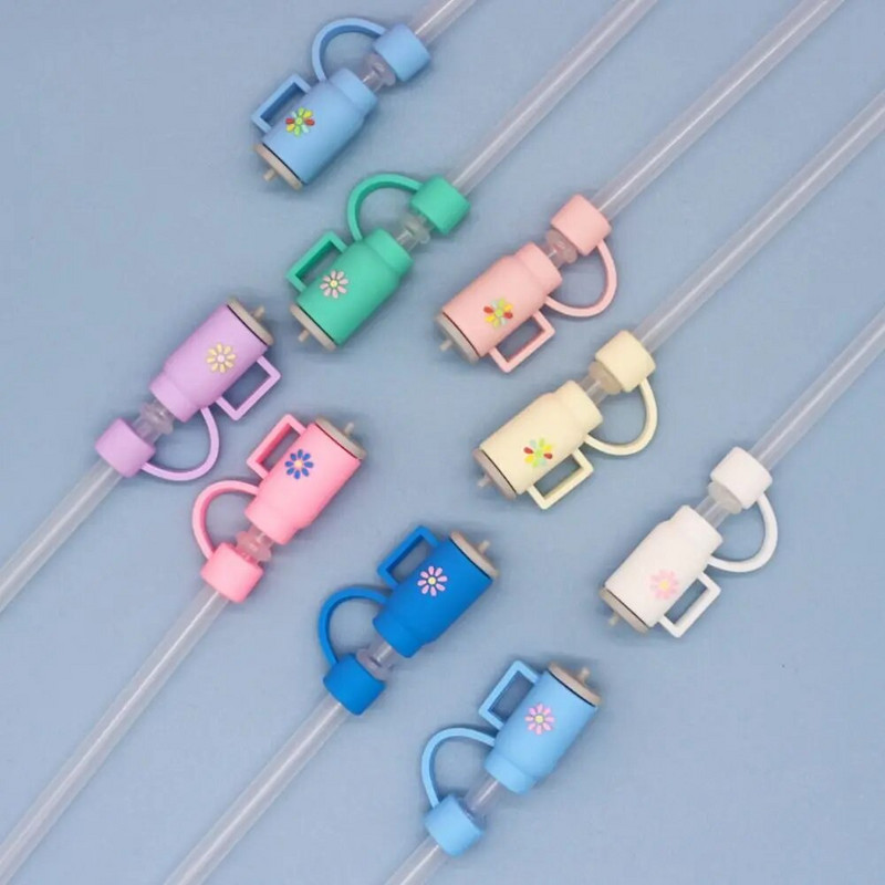 1kom silikonske navlake za slamke kompatibilne za Stanley Cup Poklopci za slamke za višekratnu upotrebu Utikač za slamke Kućna kuhinja Party