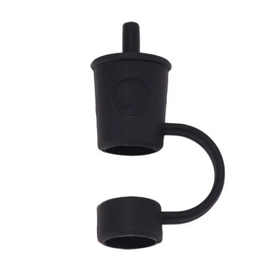 12 mm šiaudų silikono šiaudų antgalių dangtelis mielas daugkartinis geriamasis šiaudų antgalių dangtelis, dulkėms atsparus šiaudų kamštelis.