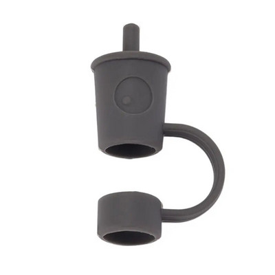 12 mm šiaudų silikono šiaudų antgalių dangtelis mielas daugkartinis geriamasis šiaudų antgalių dangtelis, dulkėms atsparus šiaudų kamštelis.