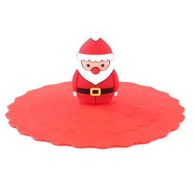 Prozirni silikonski poklopac za šalicu, otporan na toplinu, otporan na curenje, crtani poklopac, simpatičan, otporan na prašinu, poklopac za šalicu za višekratnu upotrebu, usisni poklopac