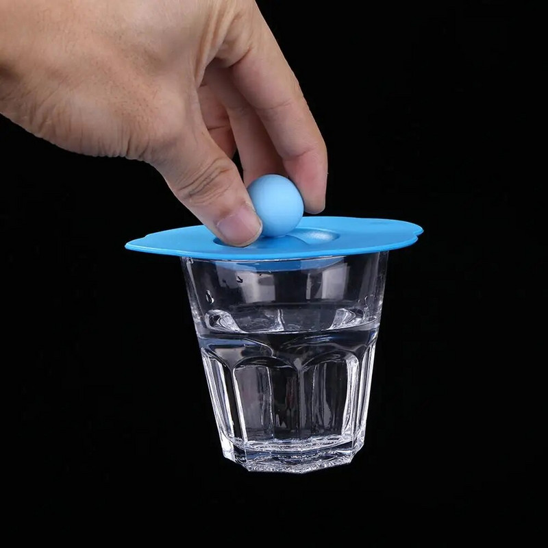 Prozirni silikonski poklopac za šalicu, otporan na toplinu, otporan na curenje, crtani poklopac, simpatičan, otporan na prašinu, poklopac za šalicu za višekratnu upotrebu, usisni poklopac