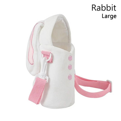 Nešiojamas animacinių filmų vandens butelio dangtelio dėklas žieminis pliušinis izoliuotas maišelis puodelis maišelis Vakuuminis stiklinis puodelis rankovės sportiniai stovyklavimo priedai