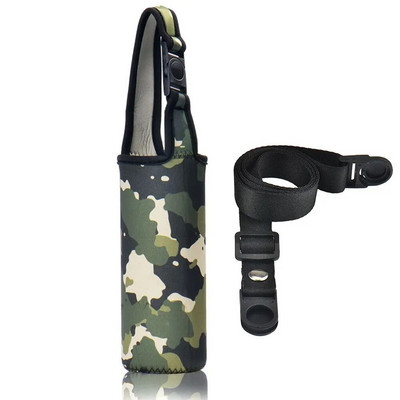 Nešiojamas animacinių filmų vandens butelio dangtelio dėklas žieminis pliušinis izoliuotas maišelis puodelis maišelis Vakuuminis stiklinis puodelis rankovės sportiniai stovyklavimo priedai