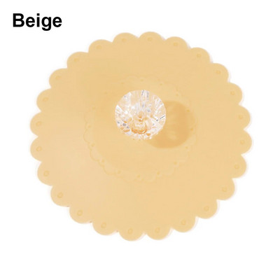 Naujas vaivorykštės spalvos silikoninis sandarus puodelio dangtis, šilumos išsaugojimo siurbimo dangtelis, daugkartinis netoksiškas nuo dulkių kavos puodelio priedas