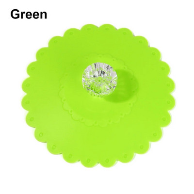 Naujas vaivorykštės spalvos silikoninis sandarus puodelio dangtis, šilumos išsaugojimo siurbimo dangtelis, daugkartinis netoksiškas nuo dulkių kavos puodelio priedas