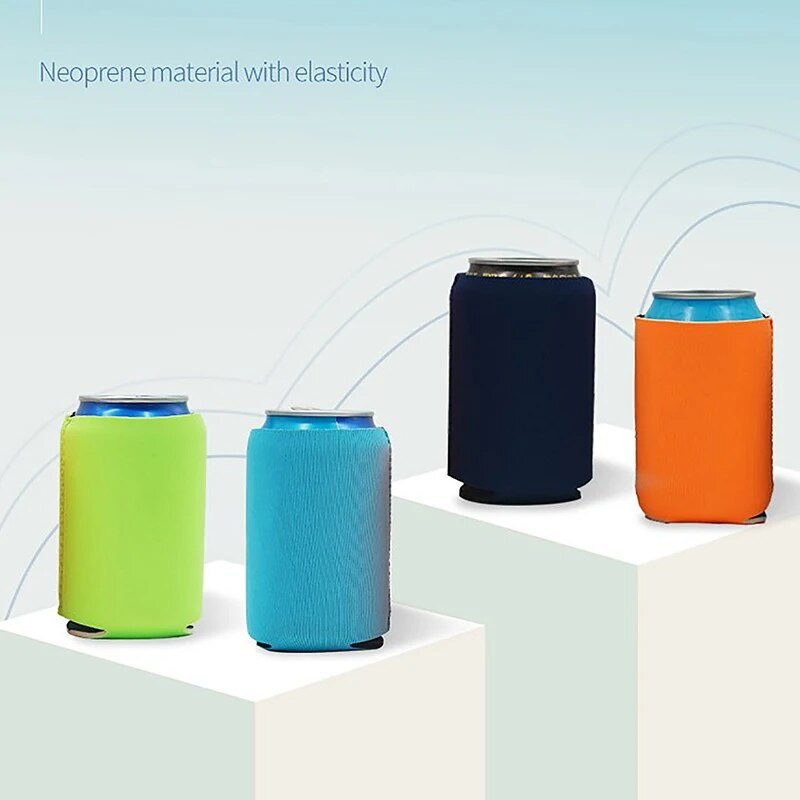 1 vnt Vienspalvis natrio dangtelis Alaus rankovės Stovyklavietės puodelis Neopreno puodelio dangtelis Gėrimų aušintuvo butelio rankovė lauke