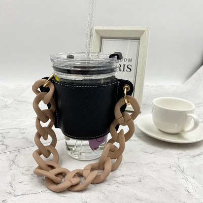 350ml lančić Prijenosni držač šalice za kavu Viseća prijenosna šalica Papirnata čaša Kožna torbica Mlijeko Čaj Vrećica za šalicu pića