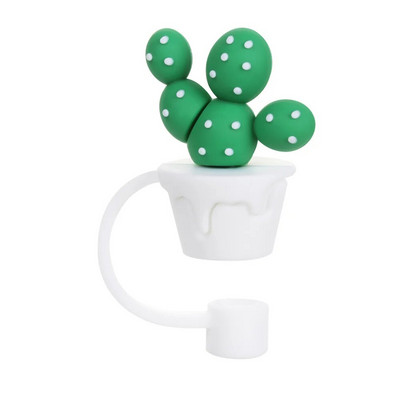 2021 Crtani čepovi otporni na prskanje za višekratnu upotrebu, vrhovi, poklopac, šalica za piće, čep za prašinu, kreativni silikonski slamkasti čep, dodaci za staklene šalice