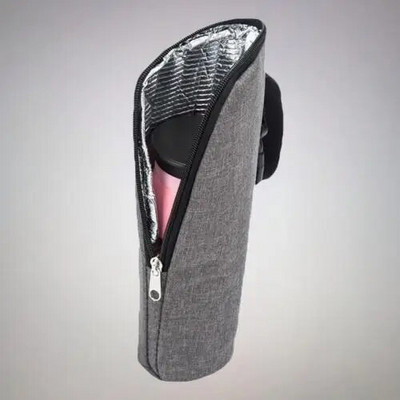 Termoso dangtelis kūdikio buteliuko maišelis su užtrauktuku Aliuminio plėvelės maitinimo termoso buteliuko šildytuvo krepšys vežimėliui