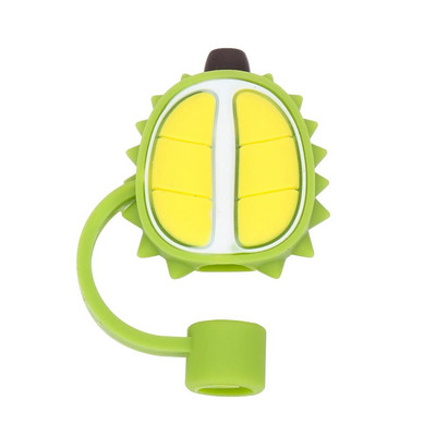 Νέο χαριτωμένο ψάθινο βύσμα σιλικόνης, επαναχρησιμοποιήσιμο καπάκι σκόνης κατανάλωσης, γυάλινο φλιτζάνι κινουμένων σχεδίων, αδιάβροχα βύσματα στο πιτσίλισμα Συμβουλές για κάλυμμα Αξεσουάρ