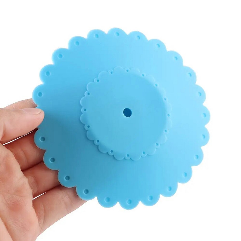 1PC Šareni silikonski poklopac za šalicu s čipkom protiv prašine protiv prašine, poklopac za šalicu za čaj, kavu, dijelovi posuđa, slatki darovi za višekratnu upotrebu