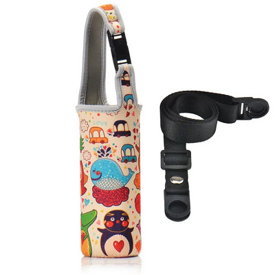 Modna tiskana torba za bocu vode s remenom Žene Muškarci Prijenosna sportska torba za bocu vode Torbica Torbica Nosač za van