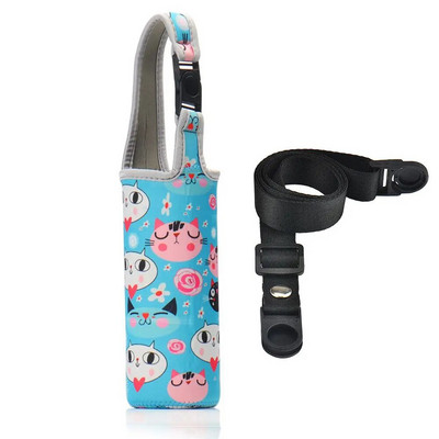 Modna tiskana torba za bocu vode s remenom Žene Muškarci Prijenosna sportska torba za bocu vode Torbica Torbica Nosač za van