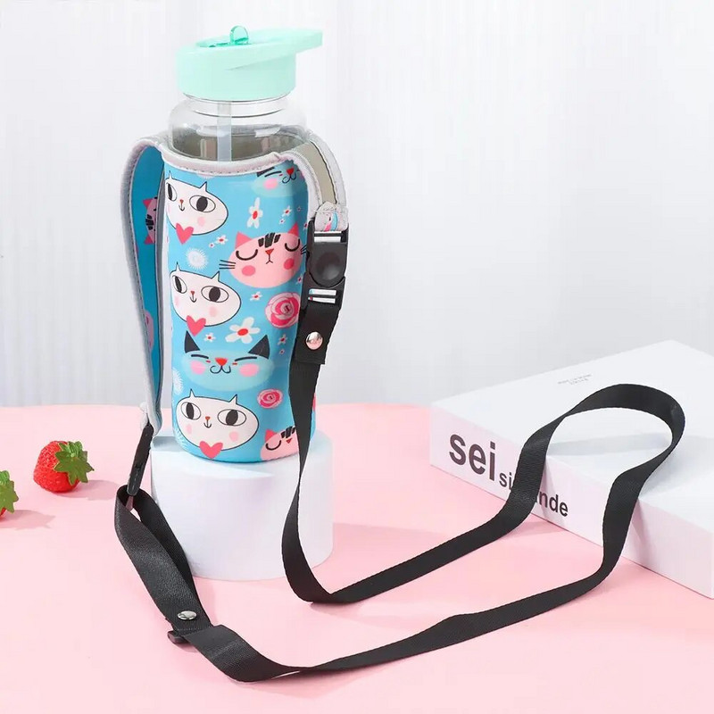 Modna tiskana torba za bocu vode s remenom Žene Muškarci Prijenosna sportska torba za bocu vode Torbica Torbica Nosač za van